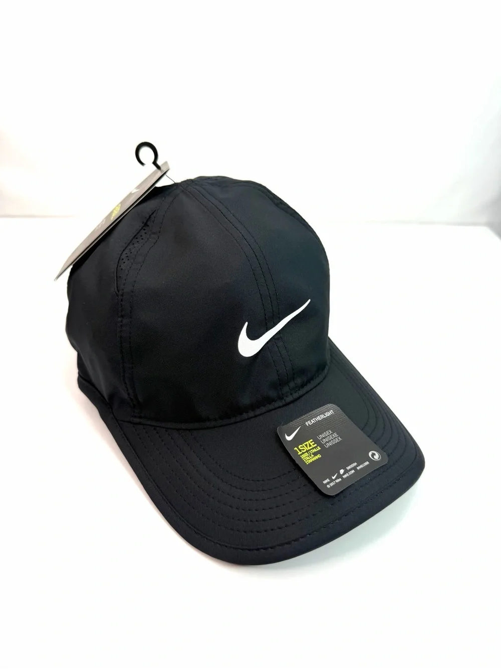Nike Black Featherlight Aerobill Lightweight Unisex Baseball Cap